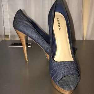 Blue jean heels